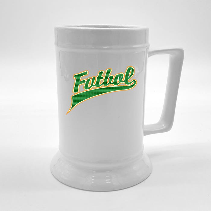 Futbol Sport Logo Front & Back Beer Stein