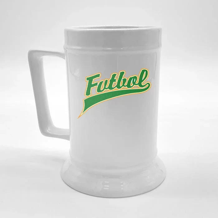 Futbol Sport Logo Front & Back Beer Stein