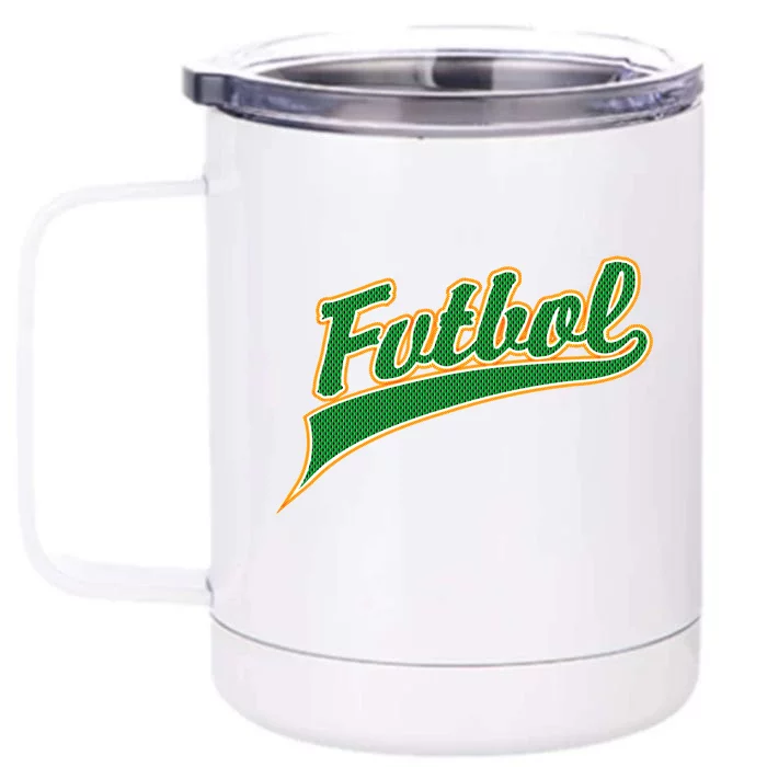 Futbol Sport Logo Front & Back 12oz Stainless Steel Tumbler Cup