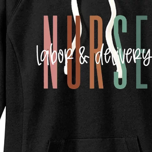 funny Simple Labor and Delivery Nurse L&D Nurse Women's Fleece Hoodie