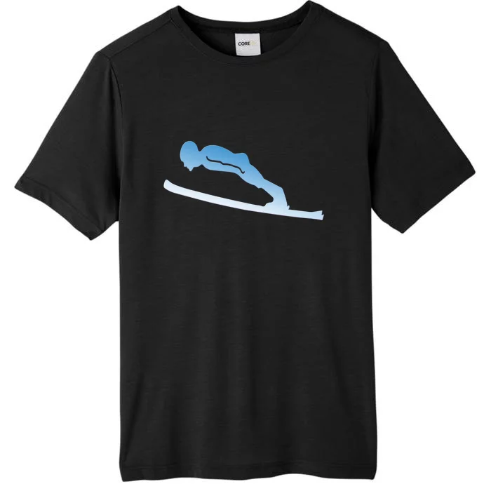 Funny Skiing Lover Gift For Skier ChromaSoft Performance T-Shirt