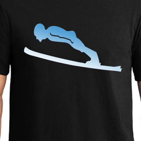 Funny Skiing Lover Gift For Skier Pajama Set