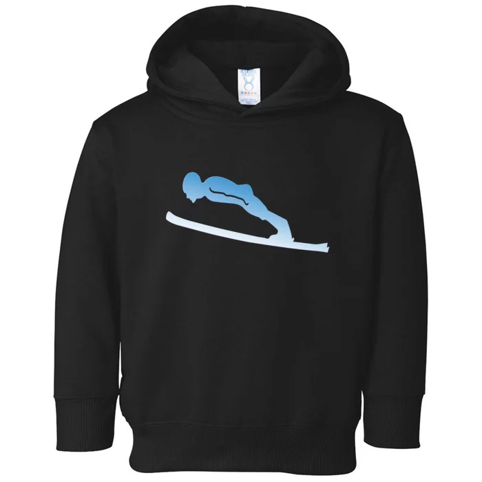 Funny Skiing Lover Gift For Skier Toddler Hoodie