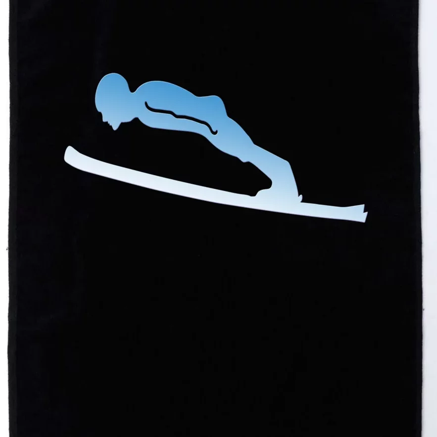 Funny Skiing Lover Gift For Skier Platinum Collection Golf Towel