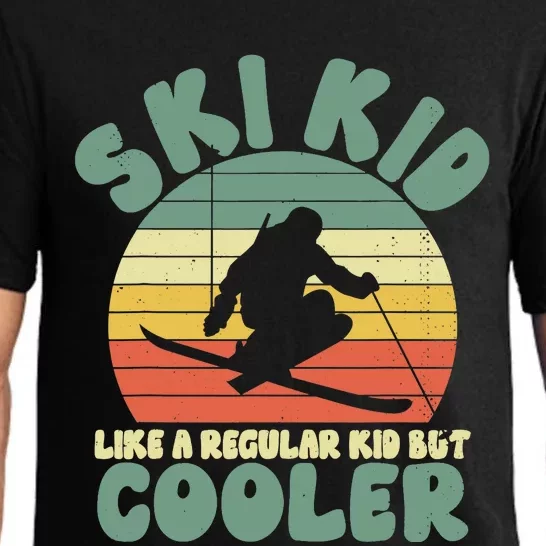 Funny Ski Like A Regular But Cooler Skiing Pajama Set