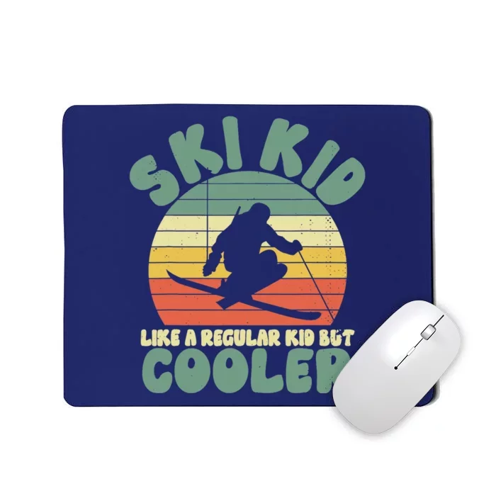 Funny Ski Like A Regular But Cooler Skiing Mousepad