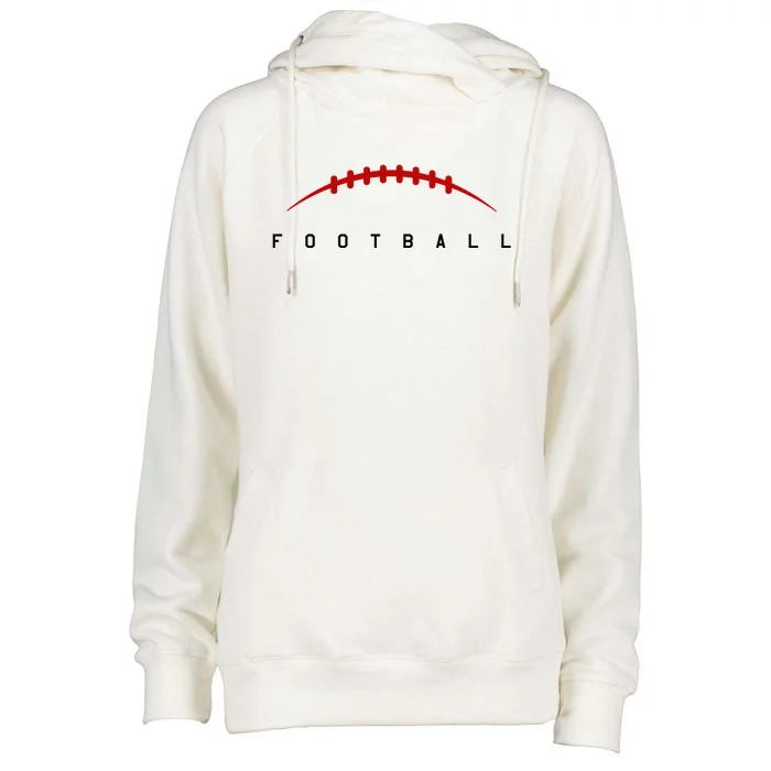 Football Sport Lover Gift Womens Funnel Neck Pullover Hood