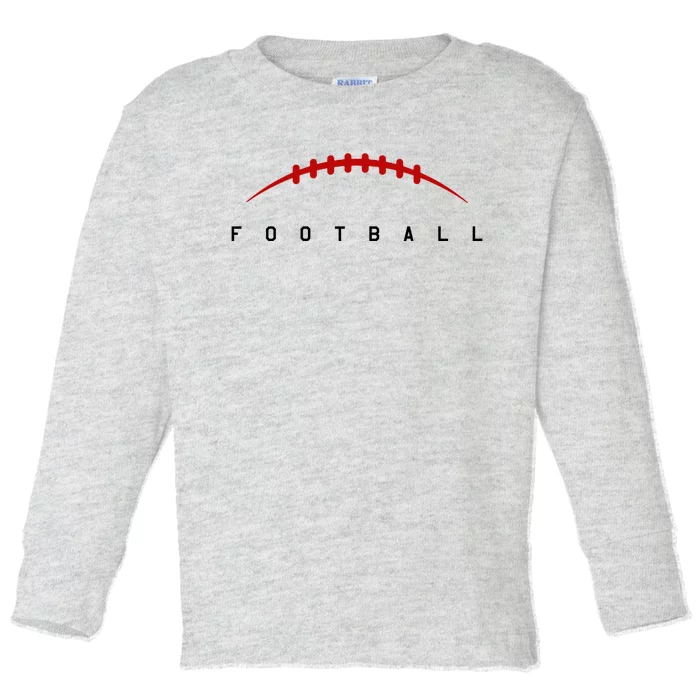 Football Sport Lover Gift Toddler Long Sleeve Shirt