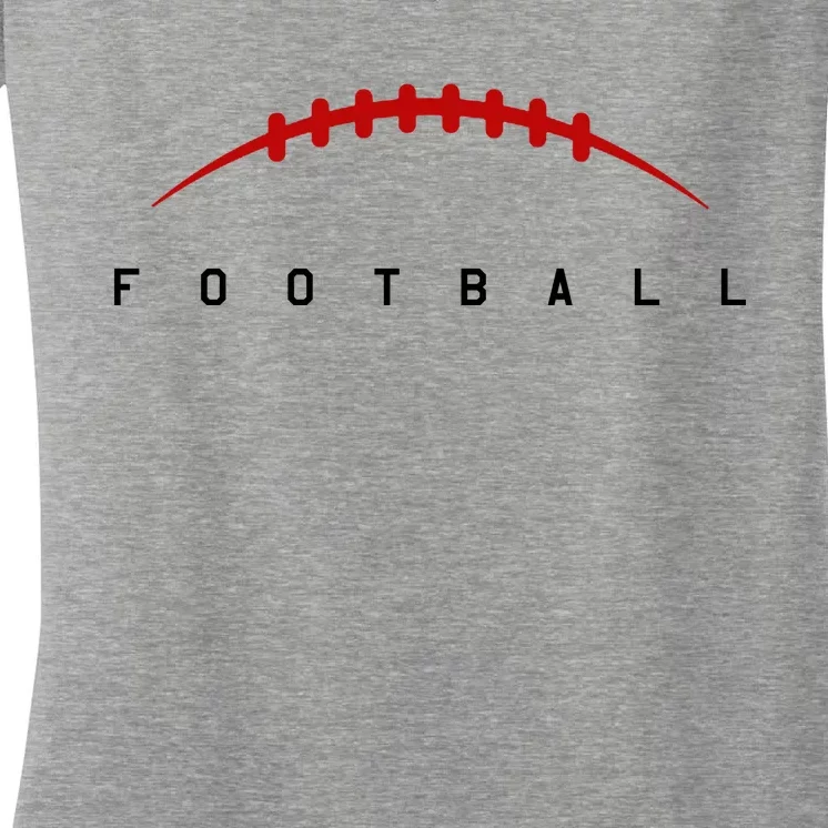 Football Sport Lover Gift Women's V-Neck T-Shirt