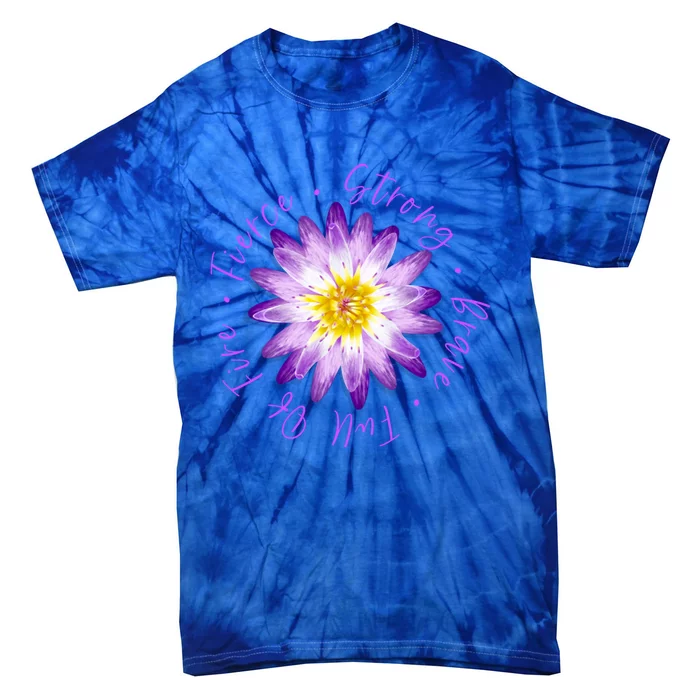 Fierce Strong Lotus Floral Meditation Zen Chill Cool Gift Tie-Dye T-Shirt