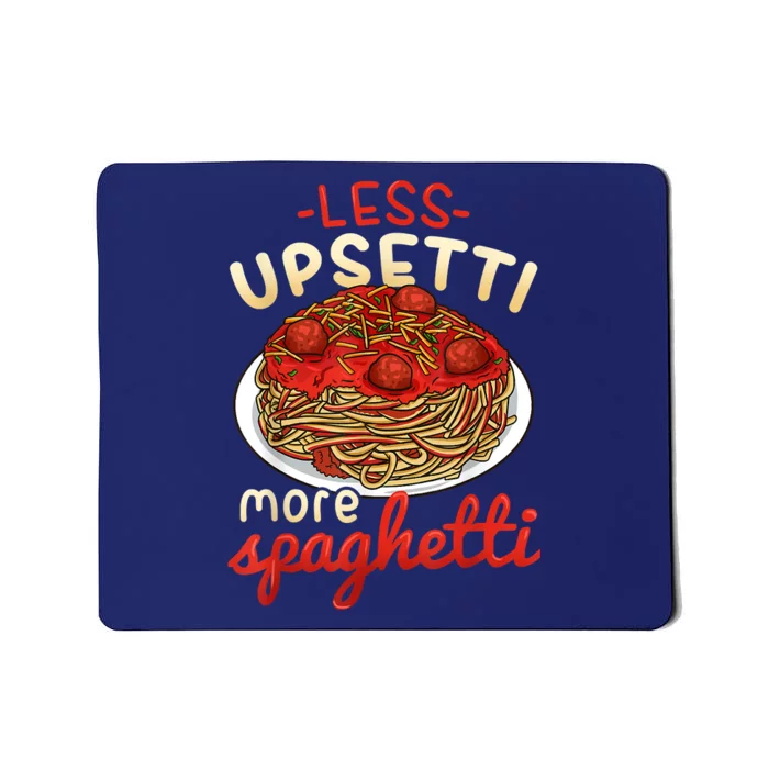 Funny Spaghetti Lover Gift Pasta Italian Cuisine Food Foodie Mousepad