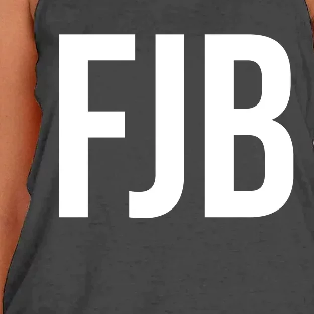 FJB Simple Logo (F!ck Joe Biden) Women's Knotted Racerback Tank