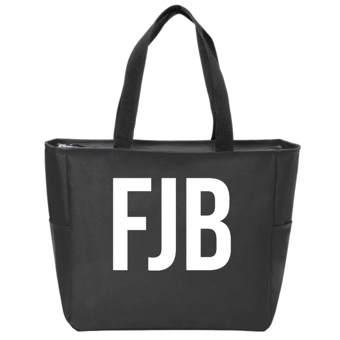 FJB Simple Logo (F!ck Joe Biden) Zip Tote Bag