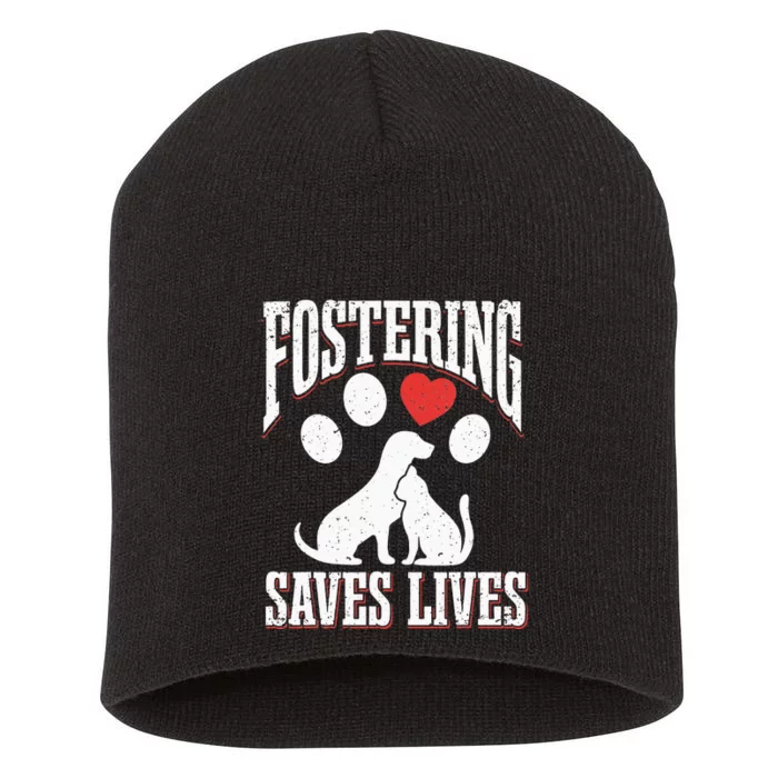 Fostering Saves Lives Rescue Cat Rescue Dog Animal Rescue Short Acrylic Beanie