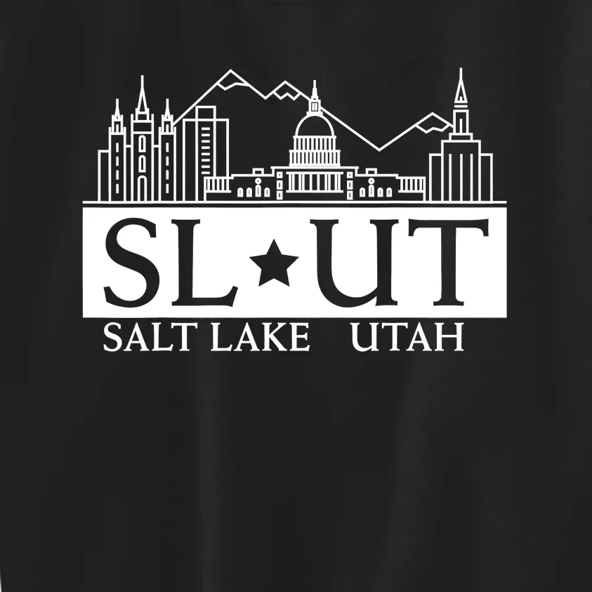 Funny Salt Lake City Utah UT Hometown Home State Pride Kids Sweatshirt