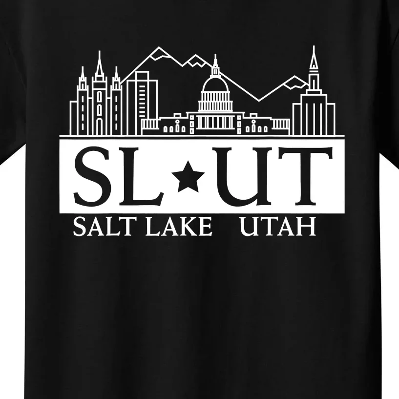 Funny Salt Lake City Utah UT Hometown Home State Pride Kids T-Shirt