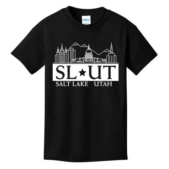 Funny Salt Lake City Utah UT Hometown Home State Pride Kids T-Shirt