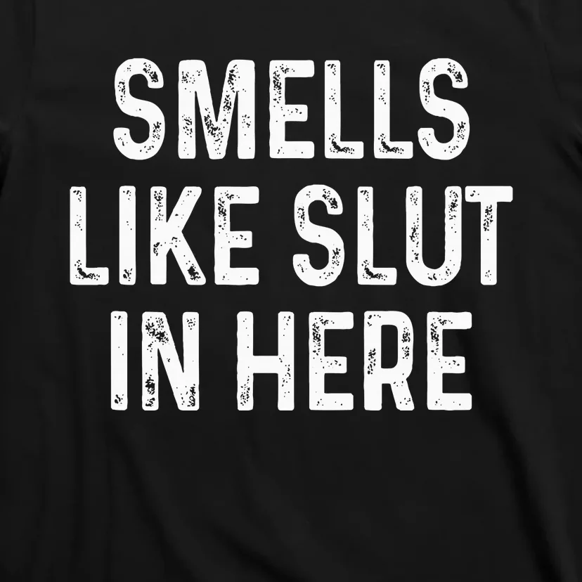 Funny Smells Like Slut In Here Offensive Adult Humor T-Shirt