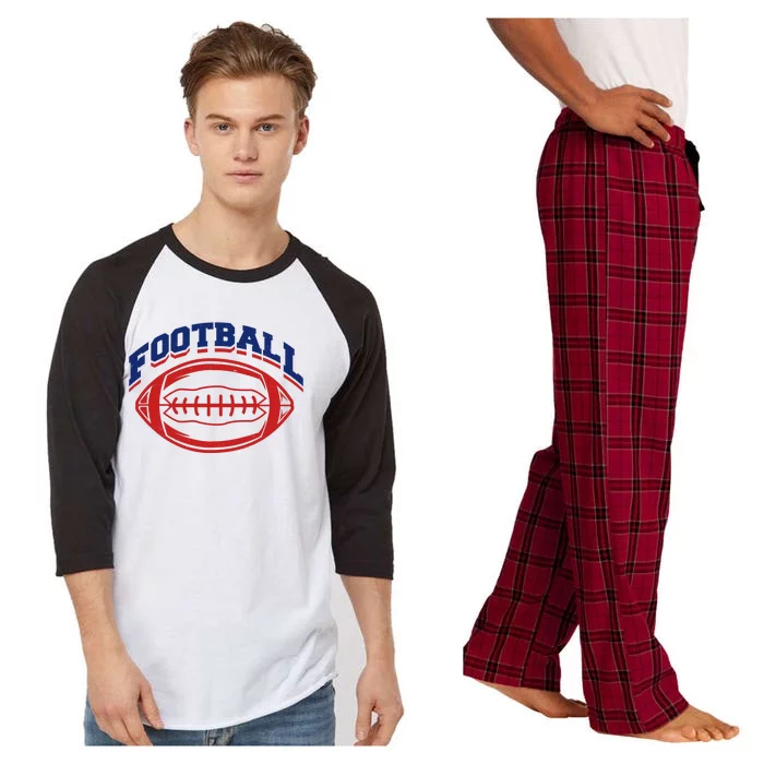 Football Sport Lover Gift Raglan Sleeve Pajama Set