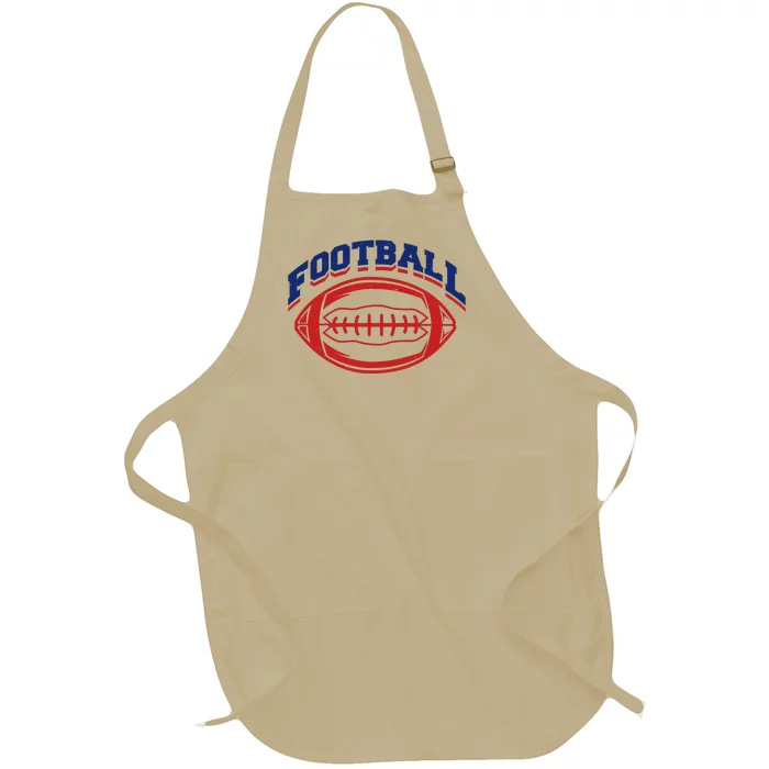 Football Sport Lover Gift Full-Length Apron With Pocket