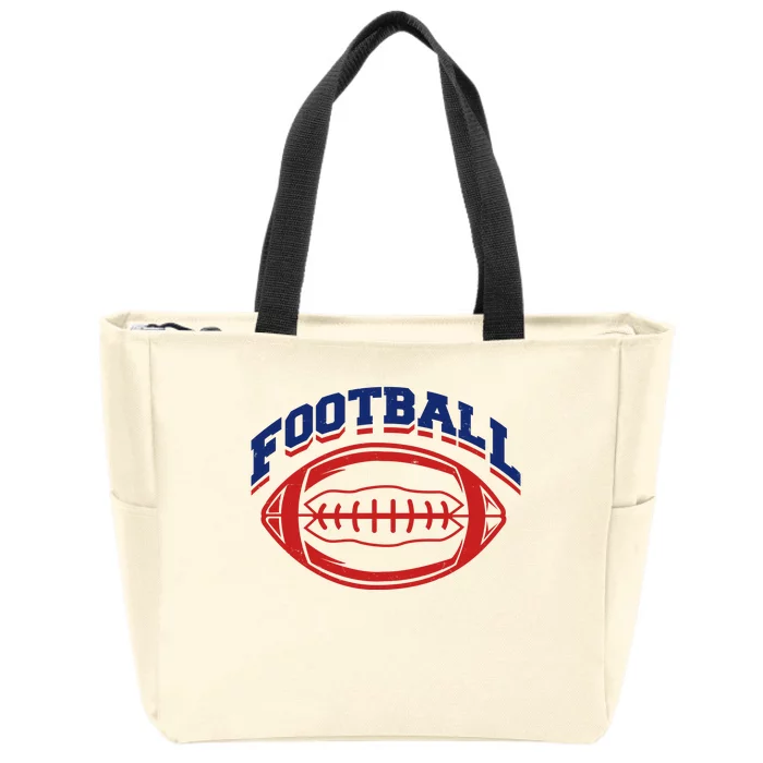 Football Sport Lover Gift Zip Tote Bag