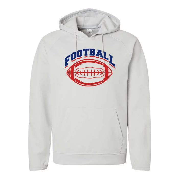 Football Sport Lover Gift Performance Fleece Hoodie