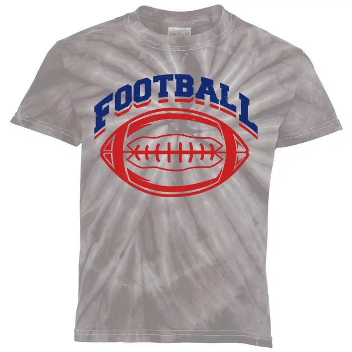 Football Sport Lover Gift Kids Tie-Dye T-Shirt