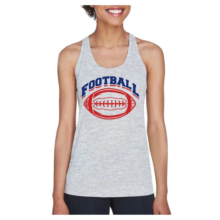 Football Sport Lover Gift Women's Racerback Tank