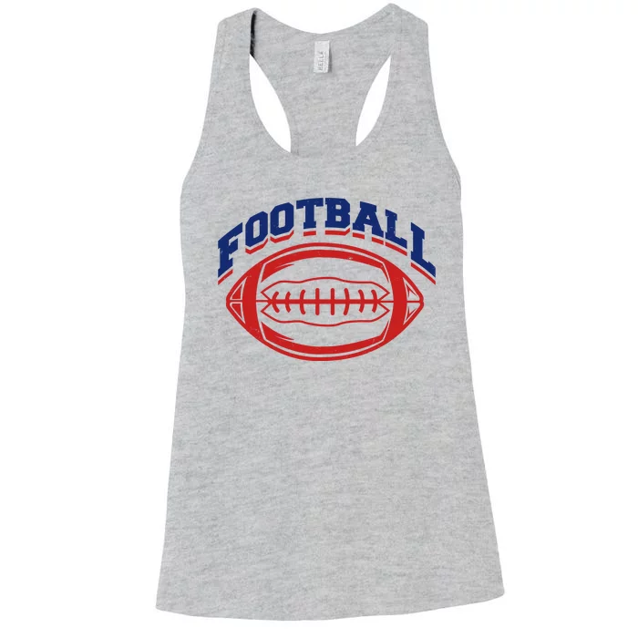 Football Sport Lover Gift Women's Racerback Tank