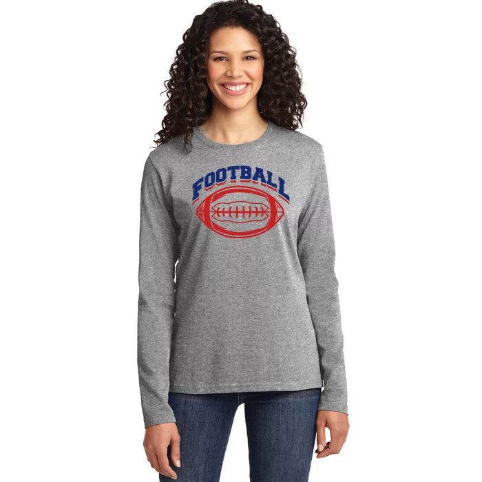 Football Sport Lover Gift Ladies Long Sleeve Shirt