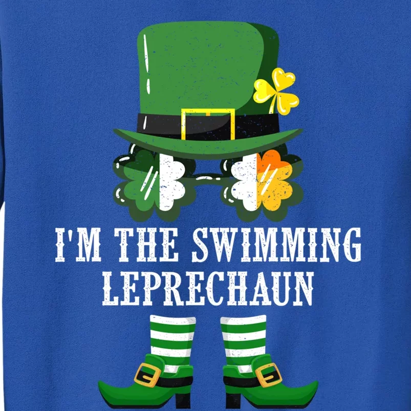 Funny Swimming Leprechaun Costume St Patrick's Day Funny Gift Sweatshirt