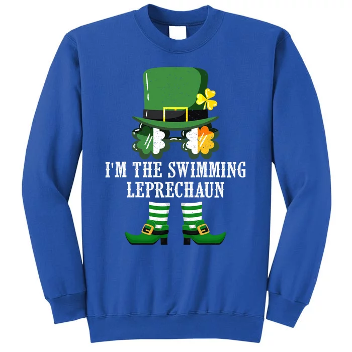 Funny Swimming Leprechaun Costume St Patrick's Day Funny Gift Sweatshirt