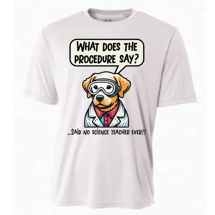 Funny Sarcastic “Lab Dog” Science Teacher Premium Cooling Performance Crew T-Shirt