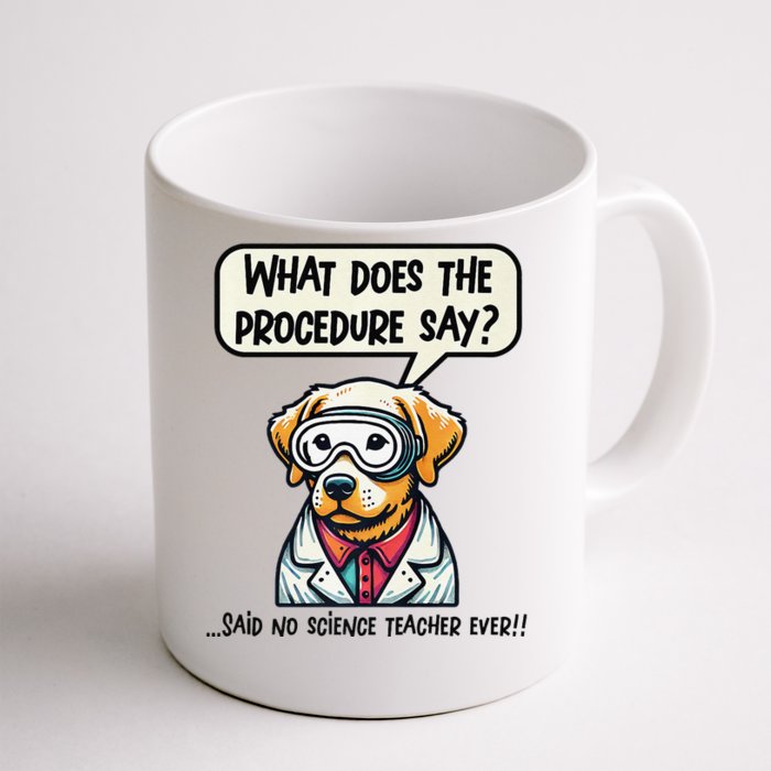 Funny Sarcastic “Lab Dog” Science Teacher Premium Front & Back Coffee Mug