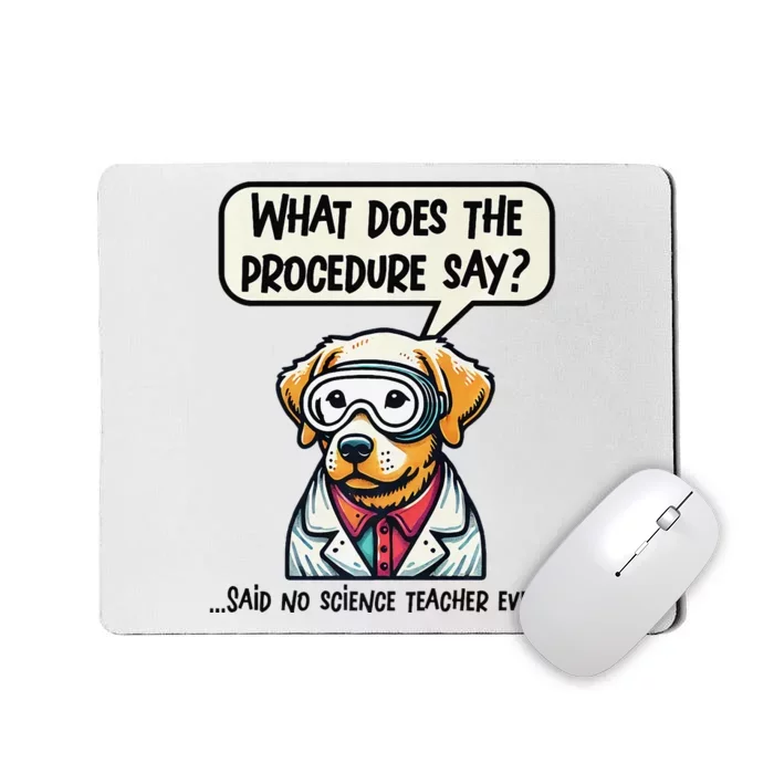 Funny Sarcastic “Lab Dog” Science Teacher Premium Mousepad