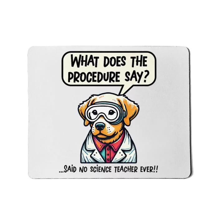 Funny Sarcastic “Lab Dog” Science Teacher Premium Mousepad