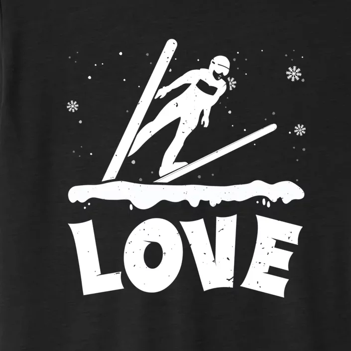 Funny Skiing Lover Gift For Skier ChromaSoft Performance T-Shirt