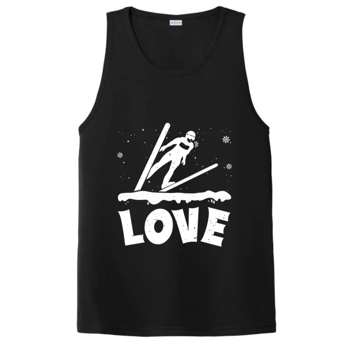 Funny Skiing Lover Gift For Skier Performance Tank