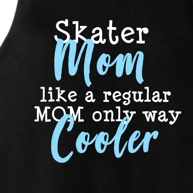 Figure Skating Mom Ice Skater Mom Ladies Tri-Blend Wicking Tank