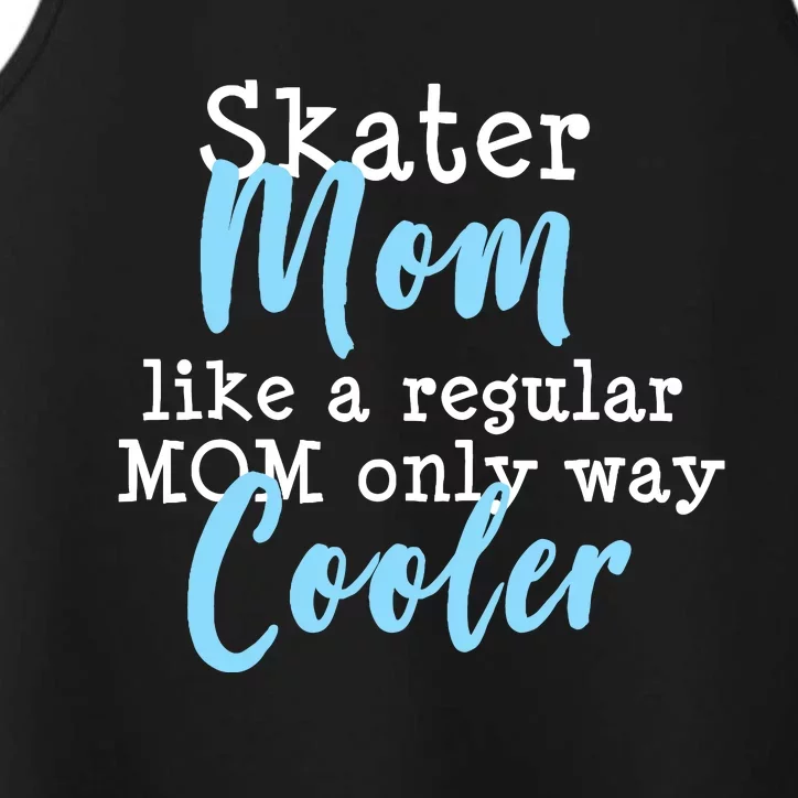 Figure Skating Mom Ice Skater Mom Performance Tank