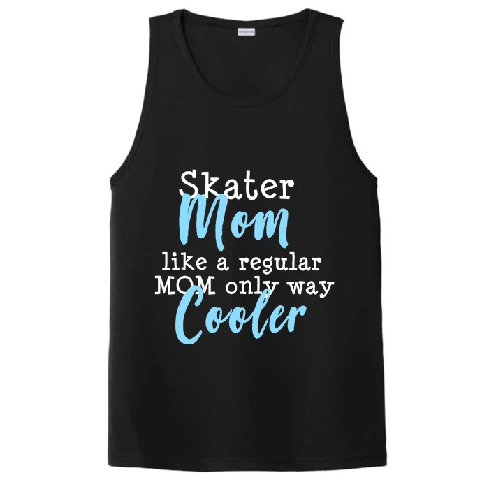 Figure Skating Mom Ice Skater Mom Performance Tank