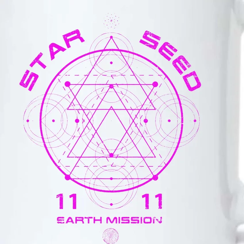 funny Starseed Mission Sacred Geometry Black Color Changing Mug