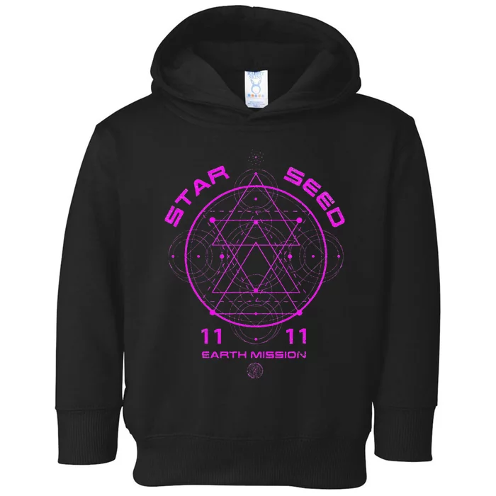 funny Starseed Mission Sacred Geometry Toddler Hoodie