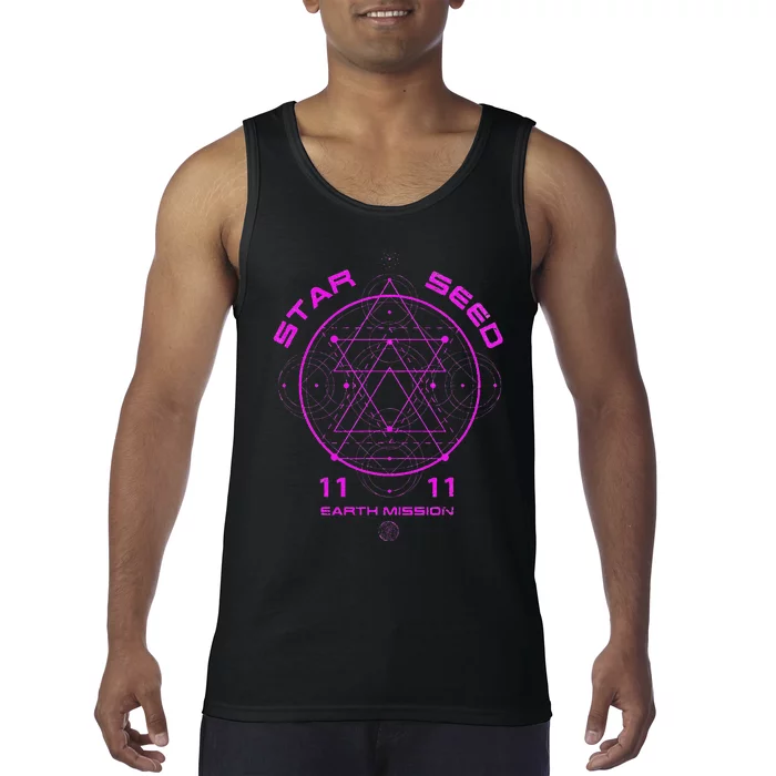 funny Starseed Mission Sacred Geometry Tank Top