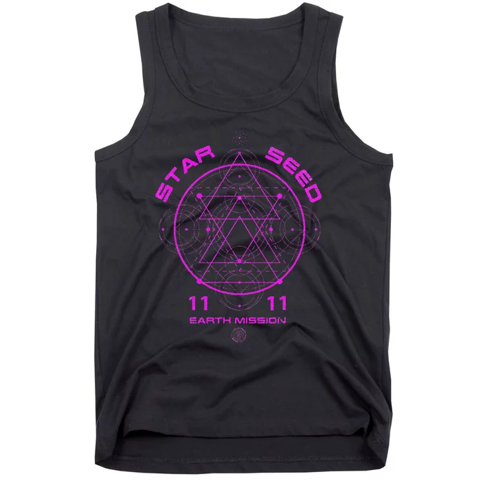 funny Starseed Mission Sacred Geometry Tank Top