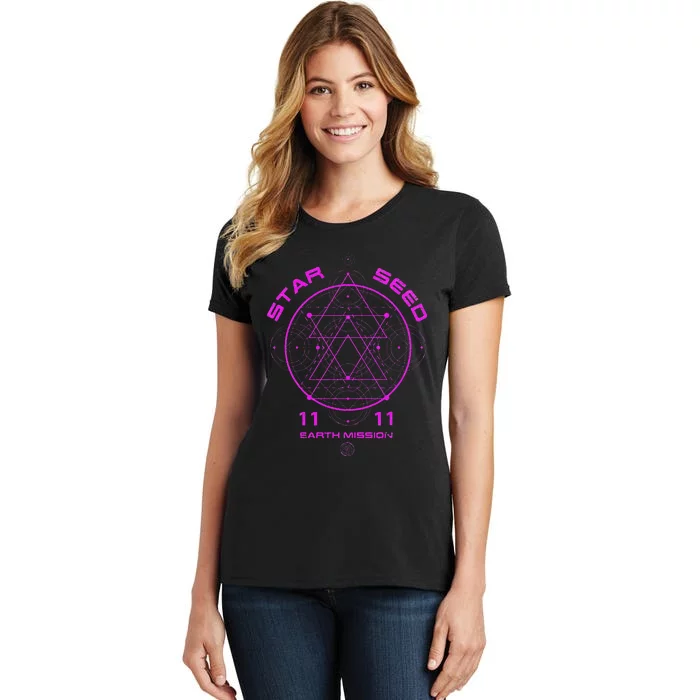 funny Starseed Mission Sacred Geometry Women's T-Shirt