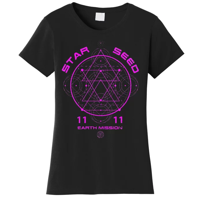 funny Starseed Mission Sacred Geometry Women's T-Shirt