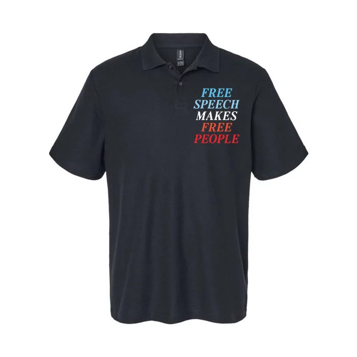 Free Speech Makes Free People Softstyle Adult Sport Polo