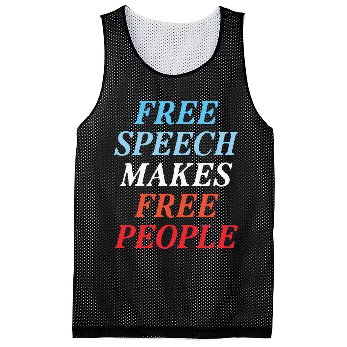 Free Speech Makes Free People Mesh Reversible Basketball Jersey Tank