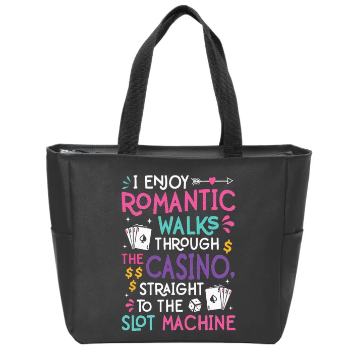 Funny Slot Machine Gambling Casino Gambler Vegas Gift Idea Zip Tote Bag